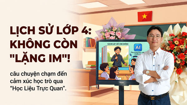 Tạo sách lật để giáo dục phẩm chất yêu nước cho học sinh
